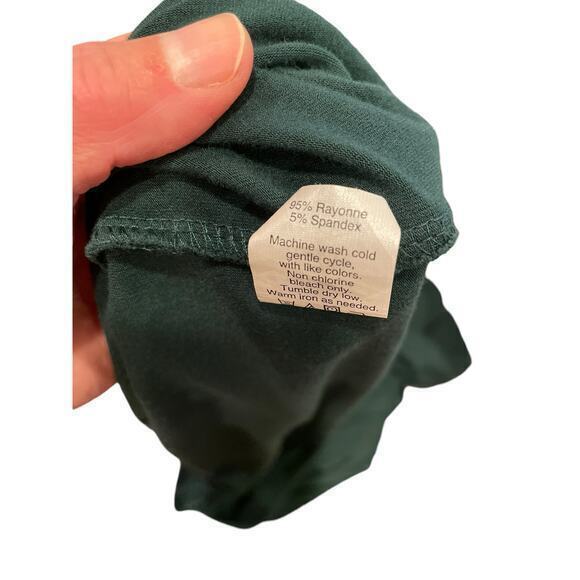 EUC J.‎ Crew Deep Jade Hunter Green Longsleeve Knee Length Scoop Neck Dress - Picture 8 of 11